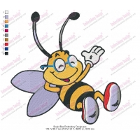 Stupid Bee Embroidery Design
